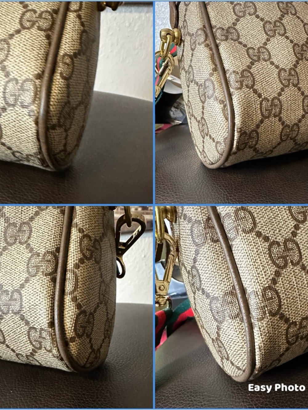 Authentic Gucci  GG PVC Leather Crossbody Bag - Picture 9 of 16